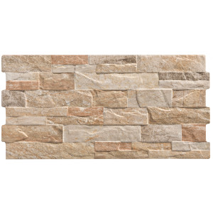 Albacete Ocre Stone Outdoor Porcelain Wall Cladding 500x250 - Image 4