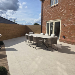Quartz White External Porcelain Paving 600x900x20